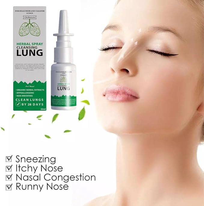Lung-cleansing herbal spray