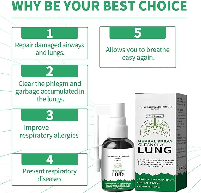 Lung-cleansing herbal spray