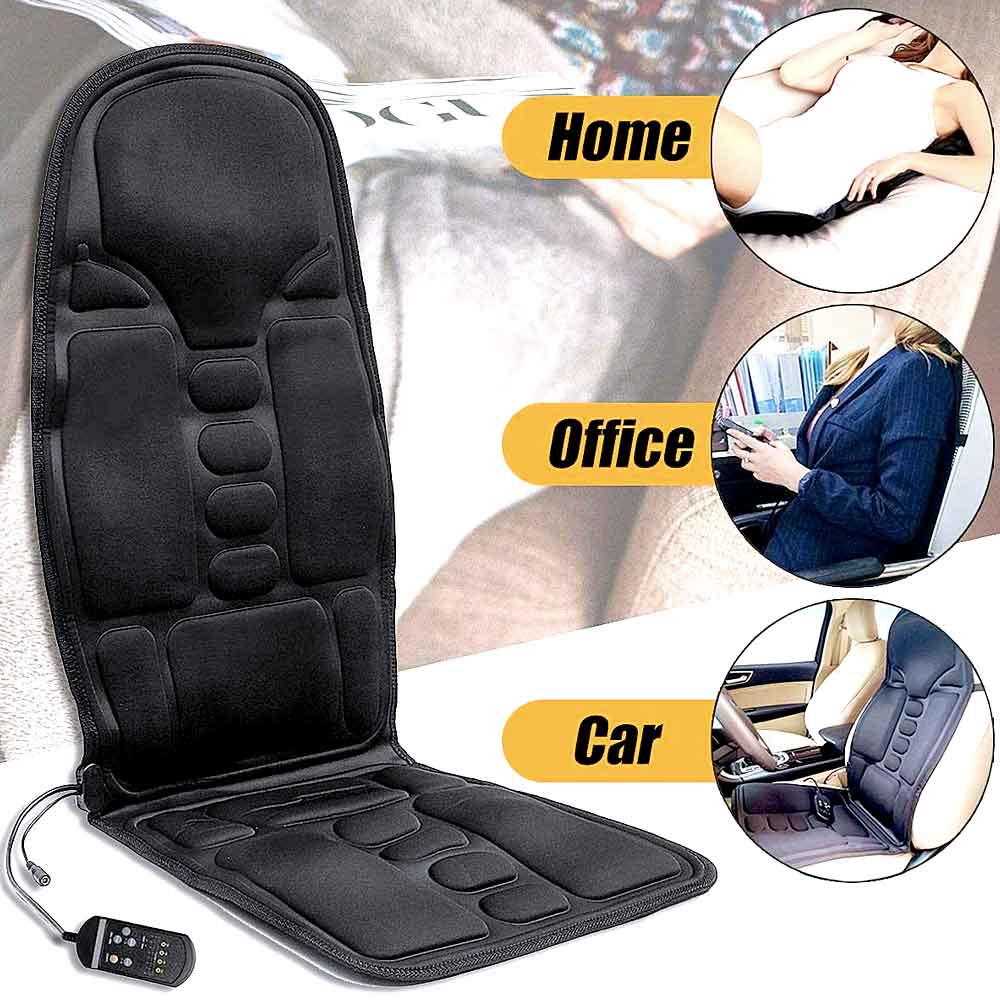 Electric Massager Chair Pad with Heat & Compression