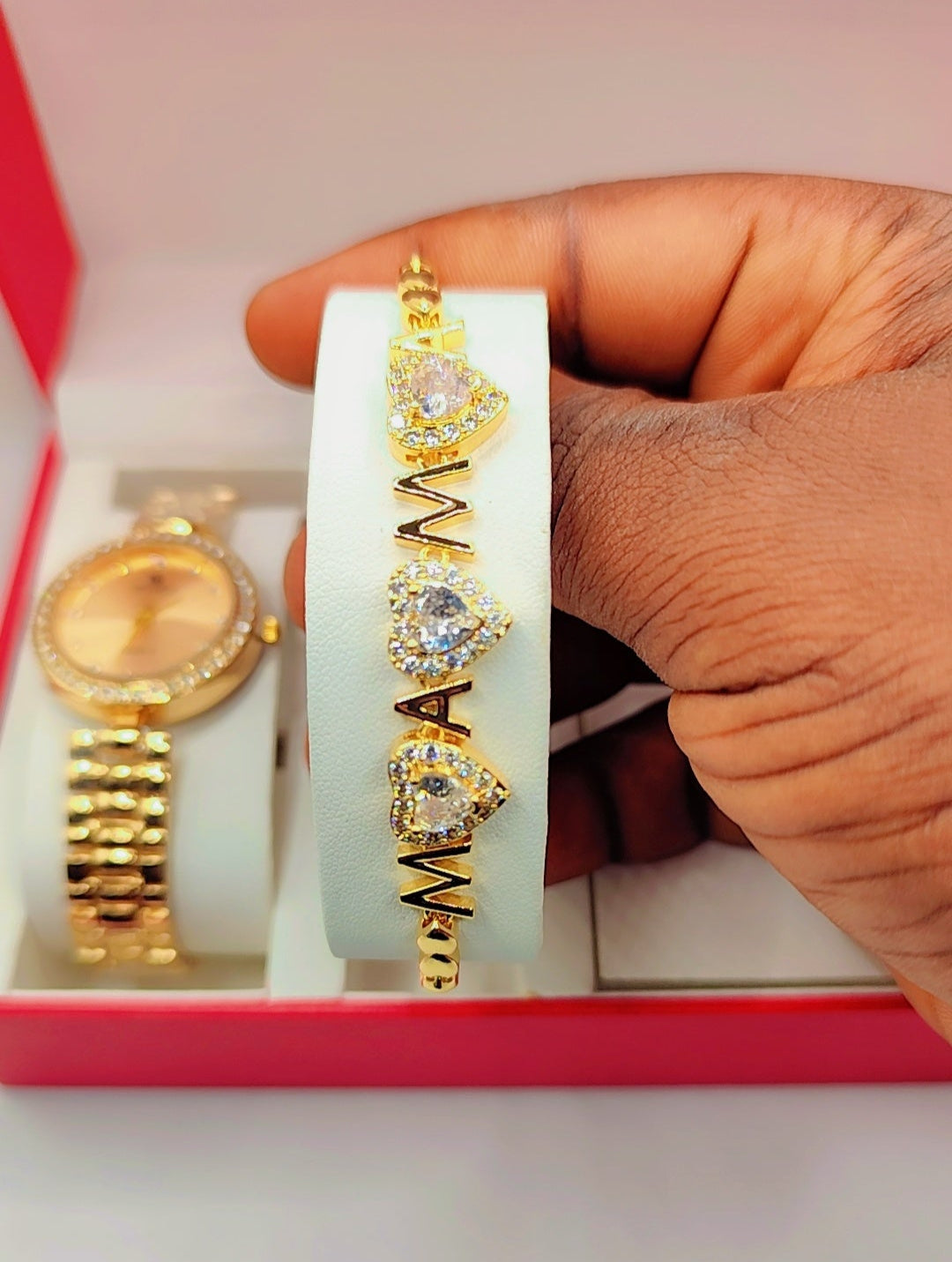 Luxury women's jewelry box with heart motifs - CHRISTMAS OFFER