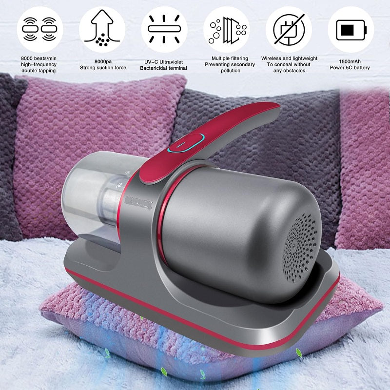 PURESLEEPY - Wireless Mattress Vacuum Mite Remover Cleaner Machine