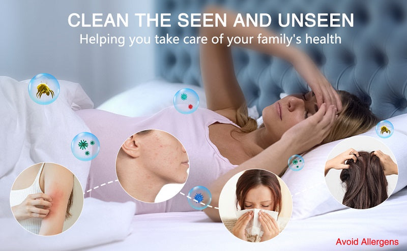 PURESLEEPY - Wireless Mattress Vacuum Mite Remover Cleaner Machine