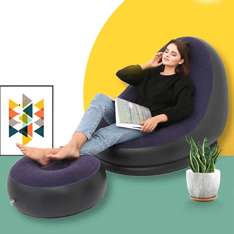 Inflatable Sofa With Cushion and FREE Inflator