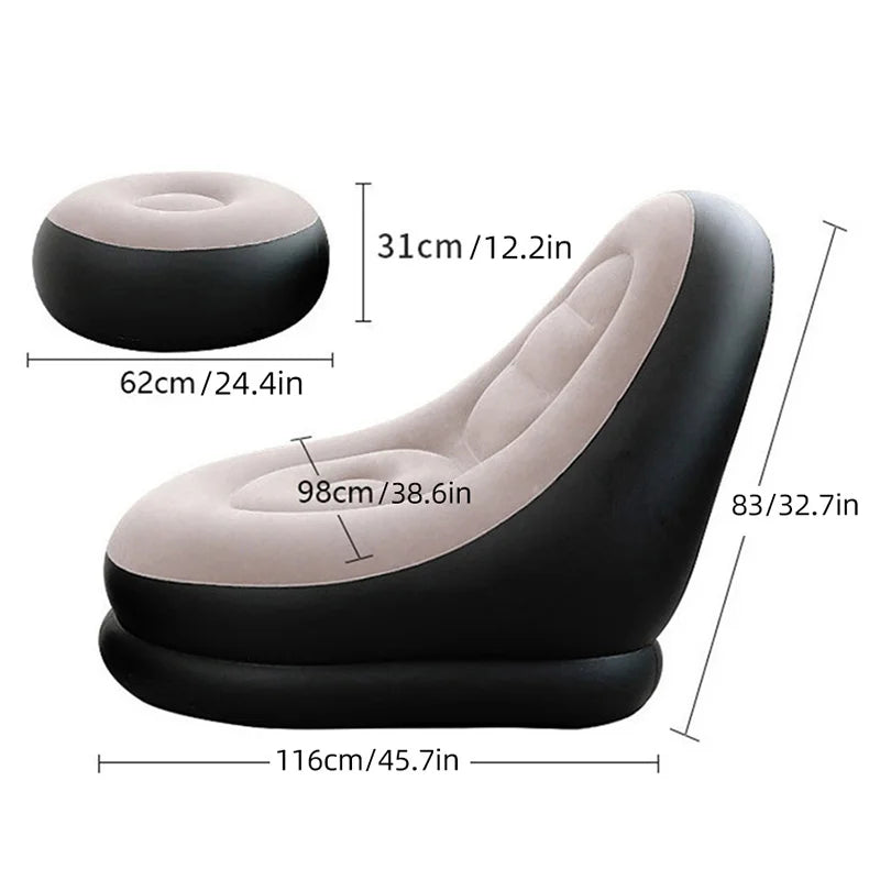 Inflatable Sofa With Cushion and FREE Inflator
