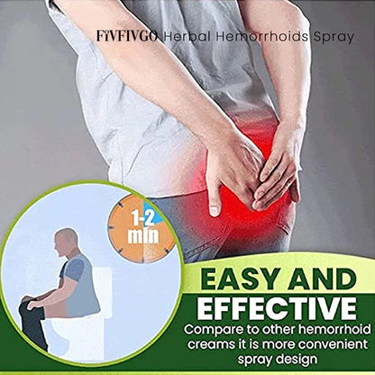 HERBAL SPRAY - Effective treatment for internal and external Hemorrhoids