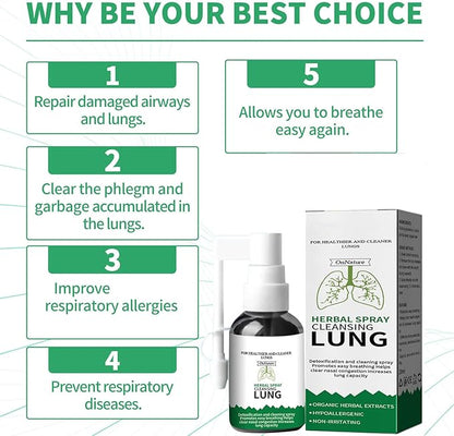 Lung-cleansing herbal spray