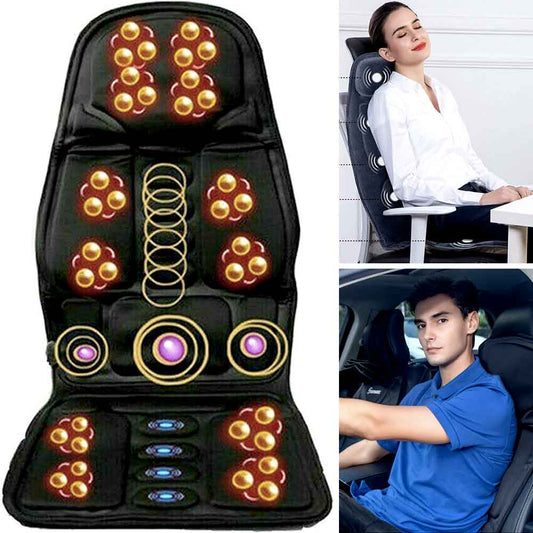 Electric Massager Chair Pad with Heat & Compression