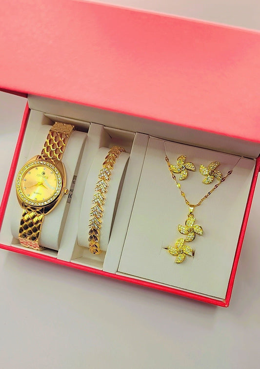 Luxury women's jewelry box with star motifs