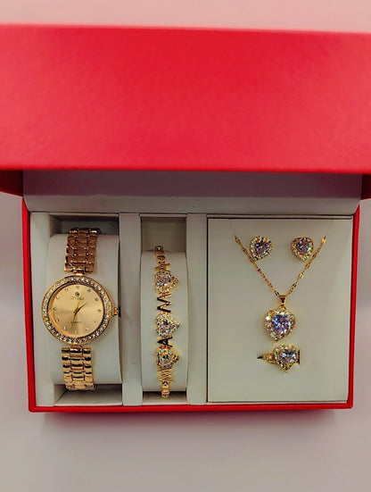 Luxury women's jewelry box with heart motifs - CHRISTMAS OFFER