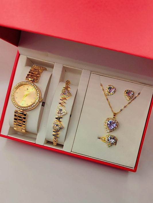 Luxury women's jewelry box with heart motifs - CHRISTMAS OFFER