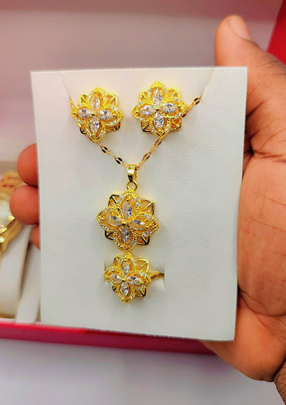 Luxury women's jewelry box with star motifs