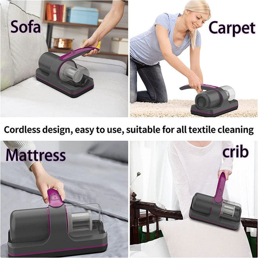 PURESLEEPY - Wireless Mattress Vacuum Mite Remover Cleaner Machine