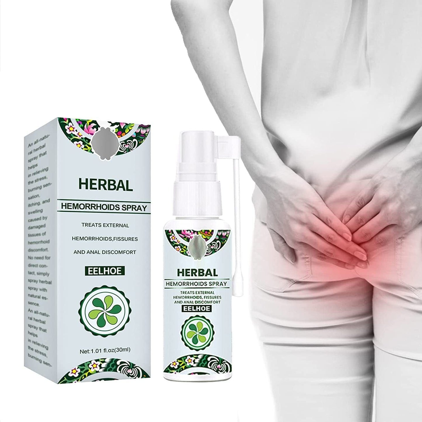 HERBAL SPRAY - Effective treatment for internal and external Hemorrhoids